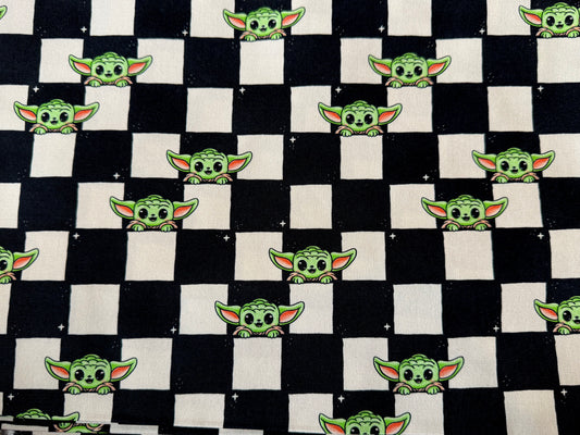 SW Checker Waterproof Cotton Canvas 1 metre