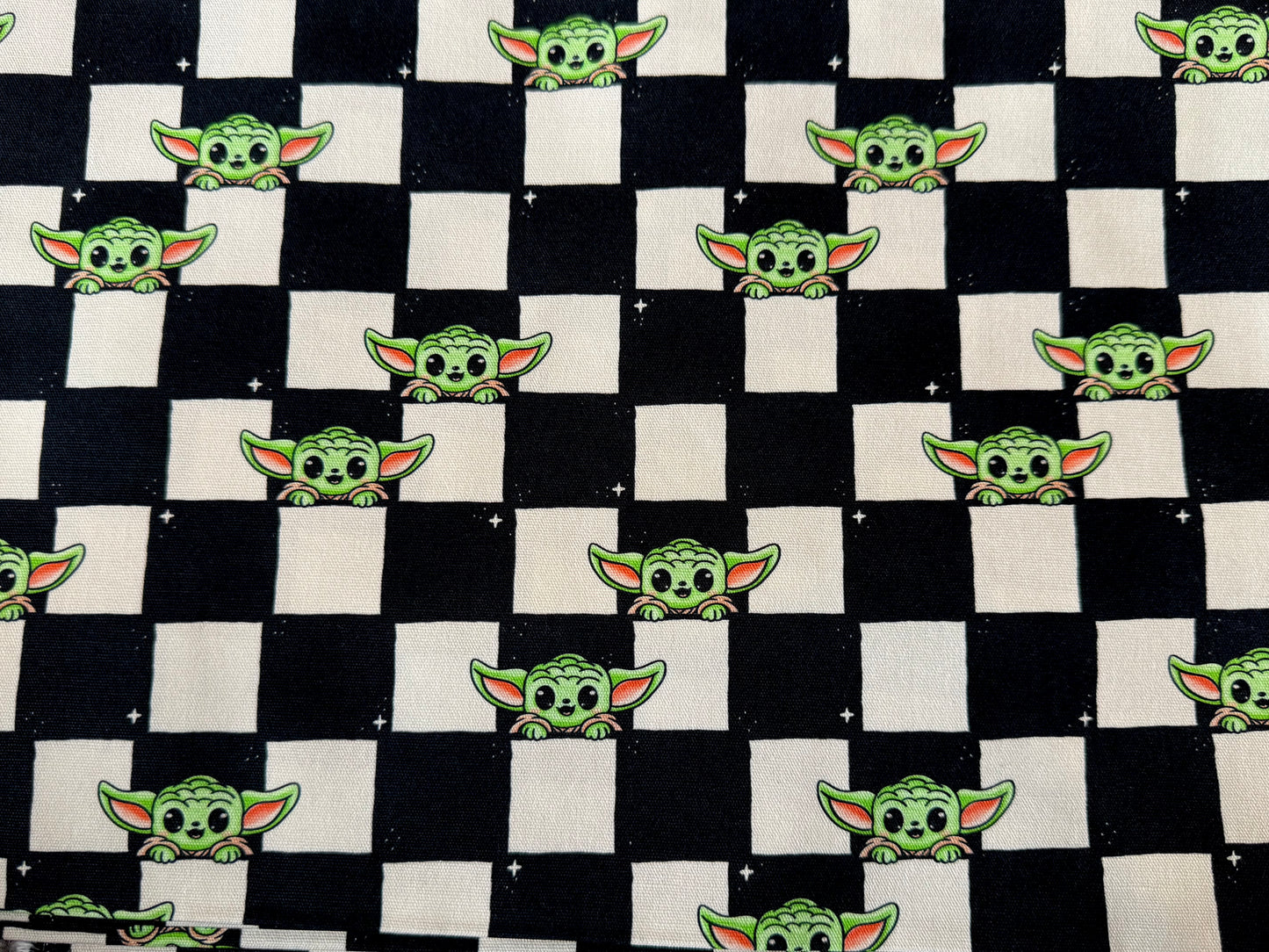 SW Checker Waterproof Cotton Canvas 1 metre