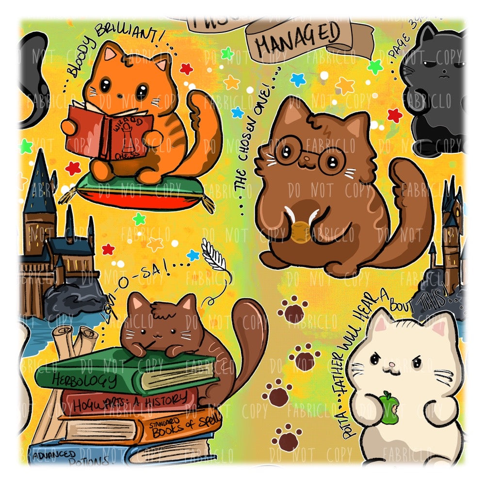 HP Cats Dark Yellow