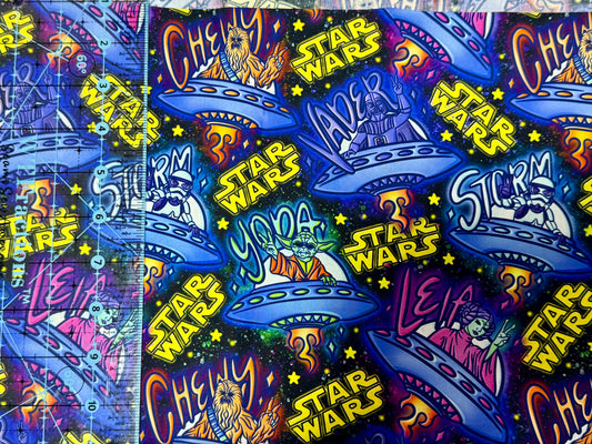 Space - 0.5 metre Cotton Woven