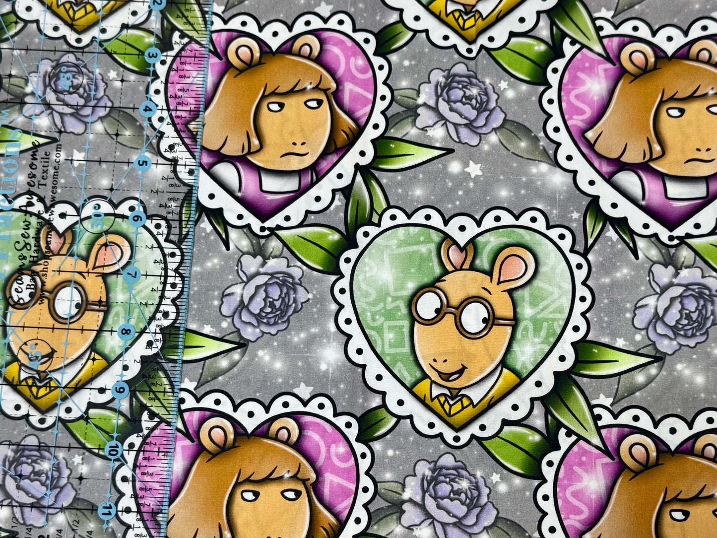 Hearts - 0.5 metre Cotton Woven